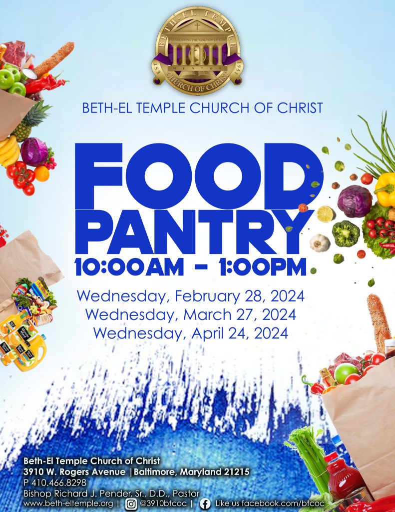 Food Pantry – Beth-El Temple Church